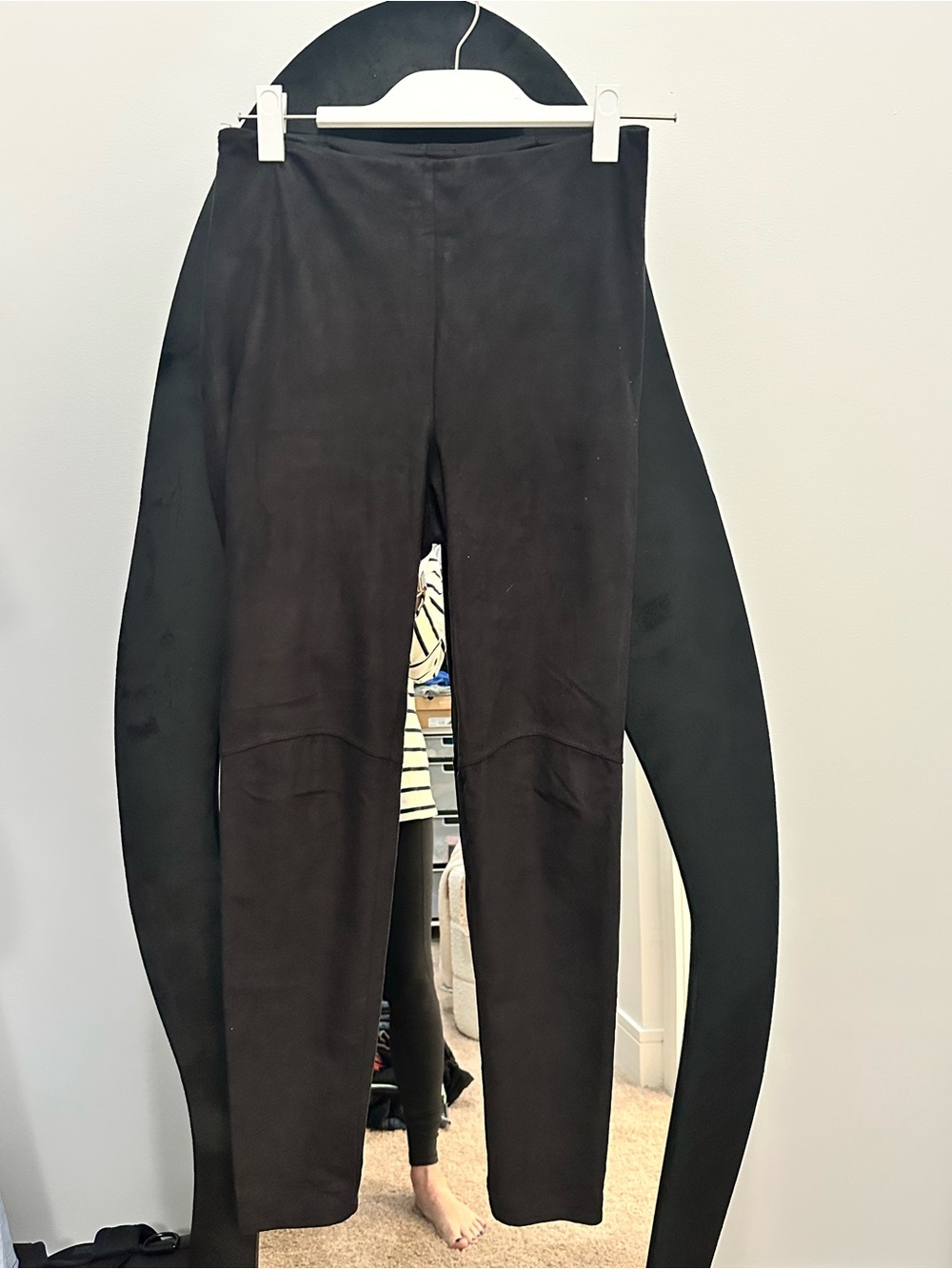 Lysse Black Ponte Leggings with Panel Detail